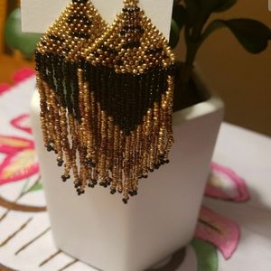 HANDMADE Multicolor Beaded Earrings